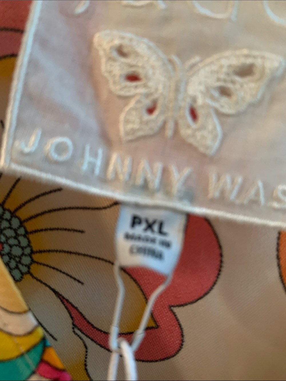 Johnny Was Jade Barbara Mini Dress Prismatic Dream in Pink, Teal & Orange NWT - Picture 8 of 9